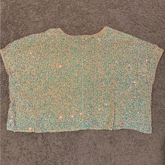 White Birch Season to Sparkle Top in Ivory Plus Size 2XL NWOT - Picture 4 of 5